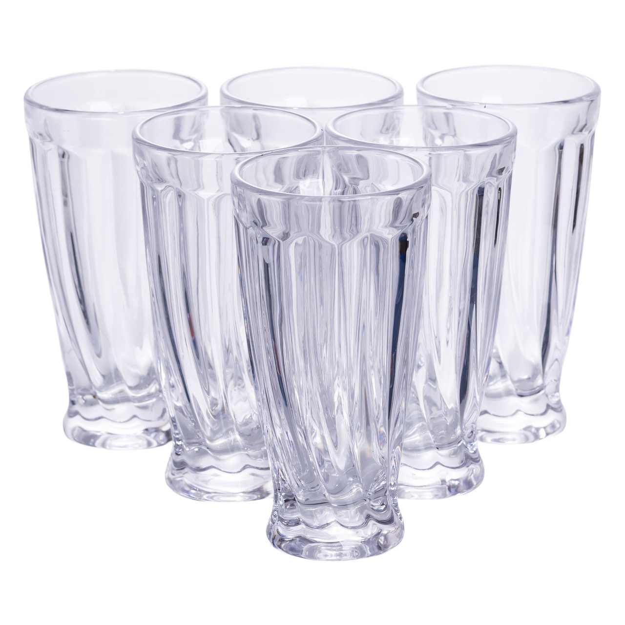 Набір глечик 1 л зі склянками 6 (шт) по 300 мл для напоїв Прозорий HP-19-24