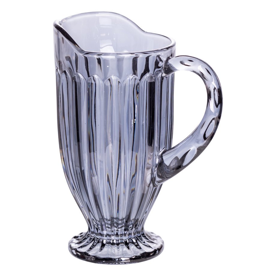 Набір глечик 1 л зі склянками 6 (шт) по 300 мл для напоїв, лимонадів, соку, води, мохіто Сірий HP-19-2080G