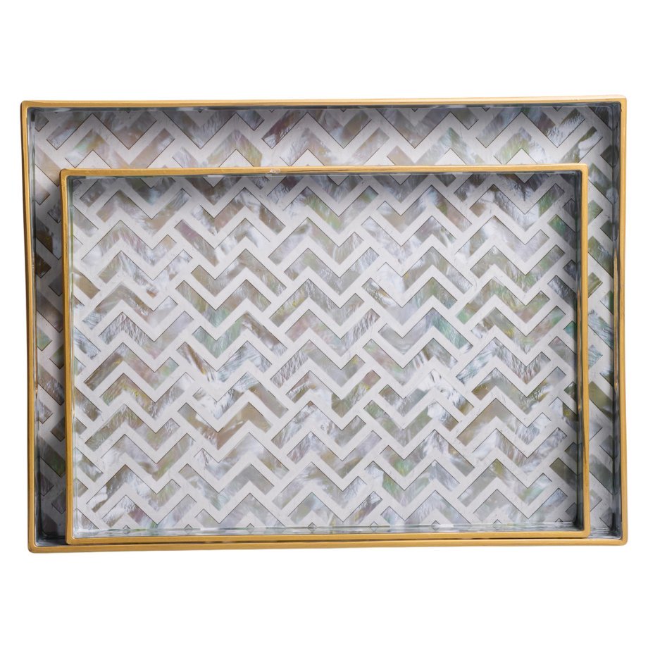 Набір прямокутних підносів для подачі їжі 2 (шт) 40×30×4 (см) HP-HK-16