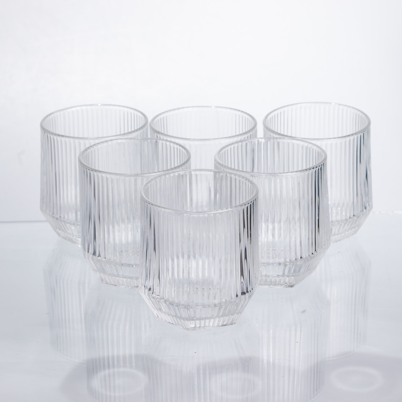 Набір склянок 6 шт по 250 мл для напоїв Прозорий HP-19-LJB-1