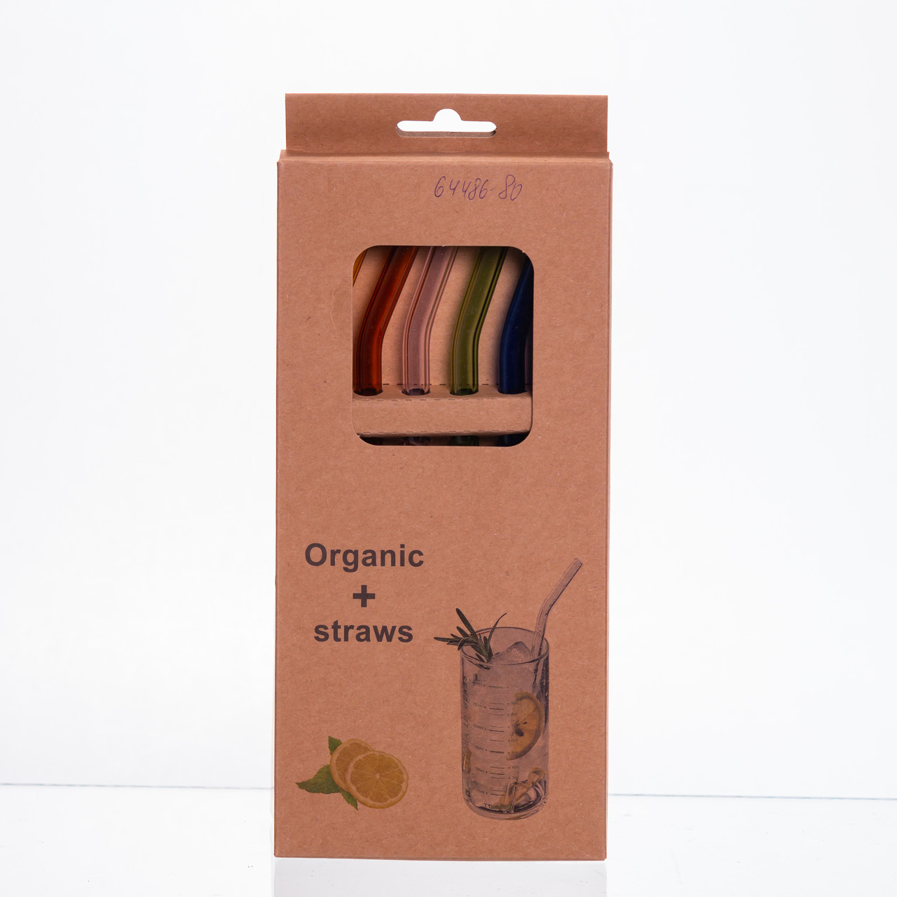 Набір скляних трубочок із щіточкою (5+1) 64486-80