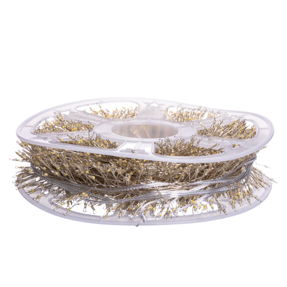 Новорічна гірлянда Хвойна лапа 100 м 3000 LED білий провід Біле сяйво D3000L100MWW