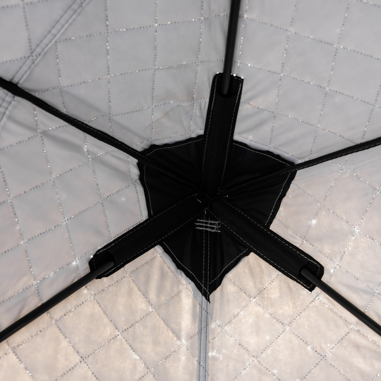 Намет зимовий утеплений "куб" (3-місний 210х210х210), Зимовий намет для рибалки туризму кемпінгу та подорожей Чорний LU-BD18B