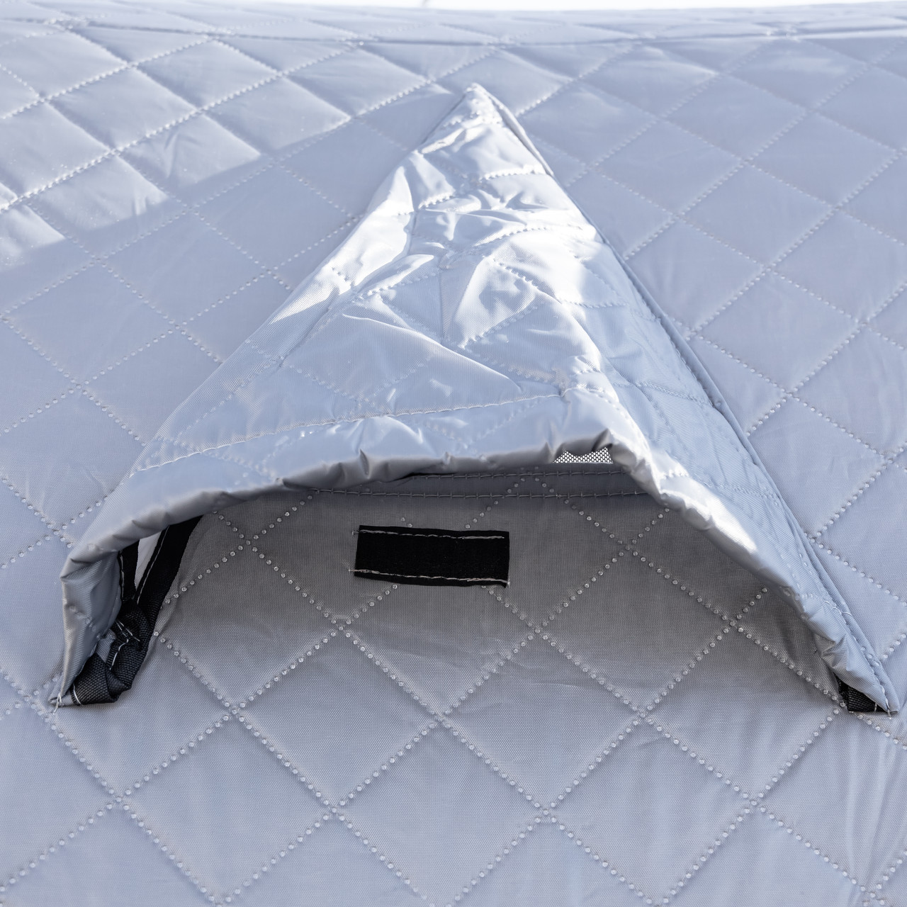 Намет зимовий утеплений "куб" (3-місний 210х210х210), Зимовий намет для рибалки туризму кемпінгу та подорожей Сірий LU-BD18G