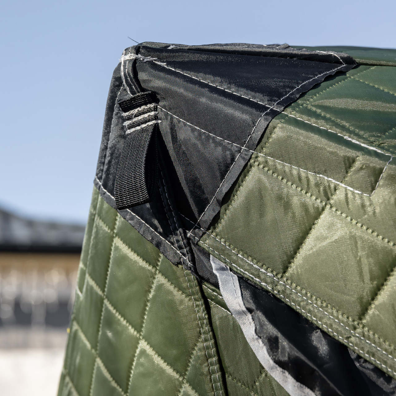 Намет зимовий утеплений "куб" 4-місний LUGI (210х210х210), Зимовий намет для рибалки туризму кемпінгу та подорожей Хакі LU-BD21