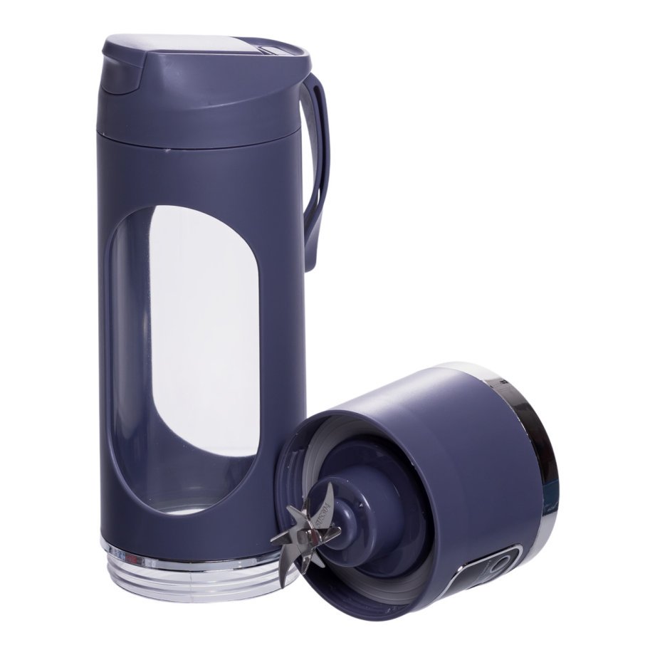 Портативний блендер для смузі на акумуляторі 450 мл блендер пляшка 25 Вт USB Сірий HP-11-10G