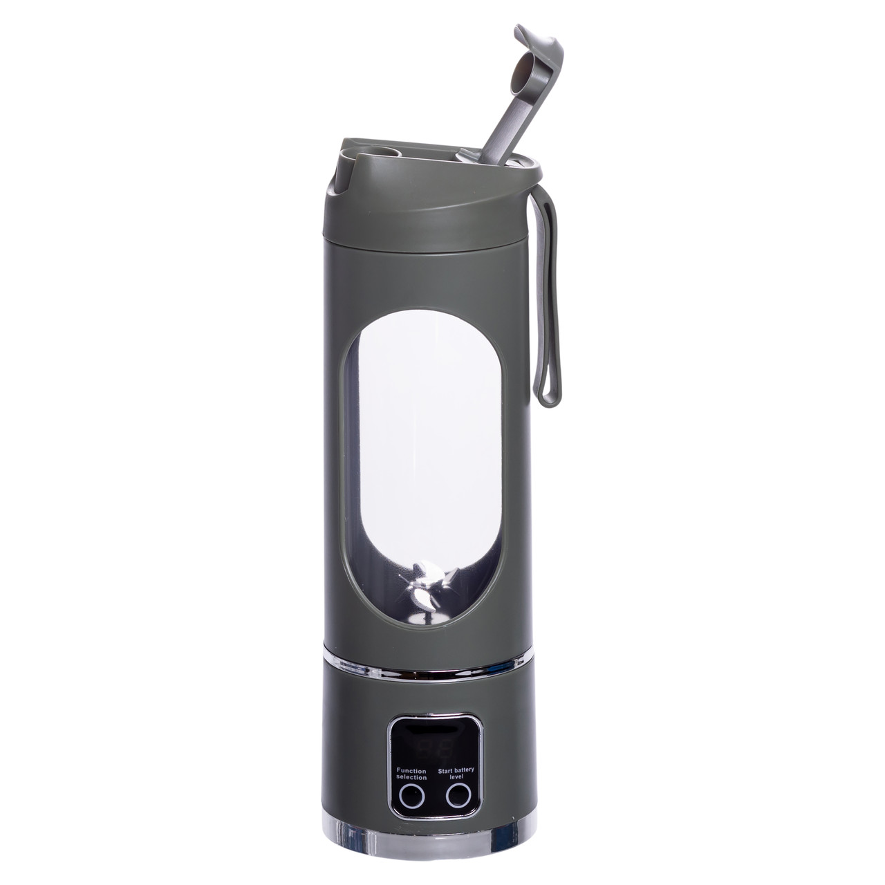 Портативний блендер для смузі на акумуляторі 450 мл 25 Вт USB Зелений HP-11-10GR