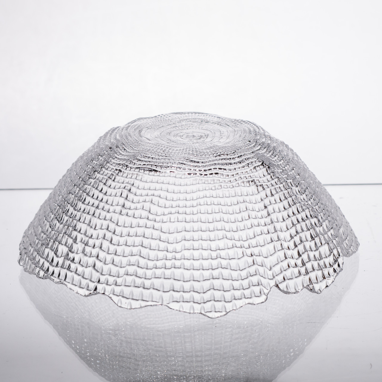 Салатниця велика скляна прозора 1 літр кругла 64486-49