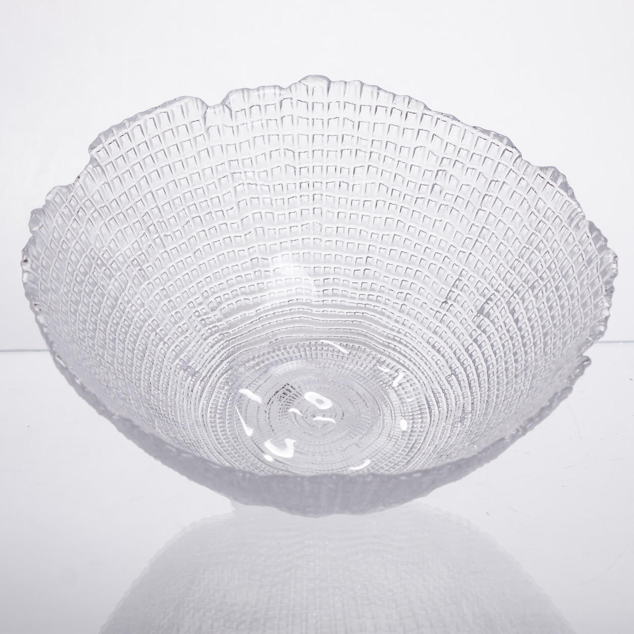 Салатниця велика скляна прозора 1 літр кругла 64486-49