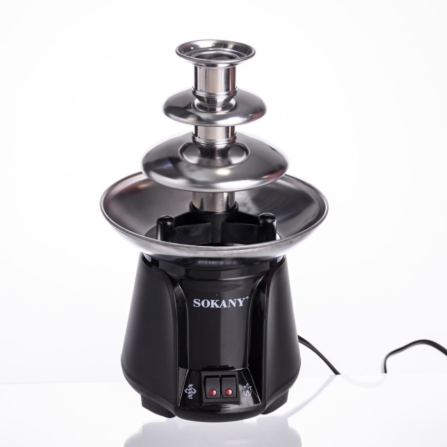 Шоколадний фонтан на 3 яруси фондю шоколадниця шоколадна 60 Вт фонтанчик для вечірки, весілля SK-07069