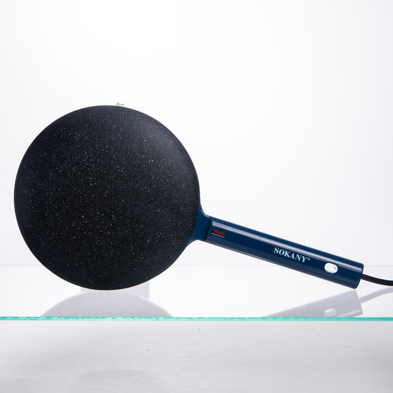 Сковорода млинниця електрична Ø20 (см) з антипригарним покриттям 600 Вт Синій SK-07057