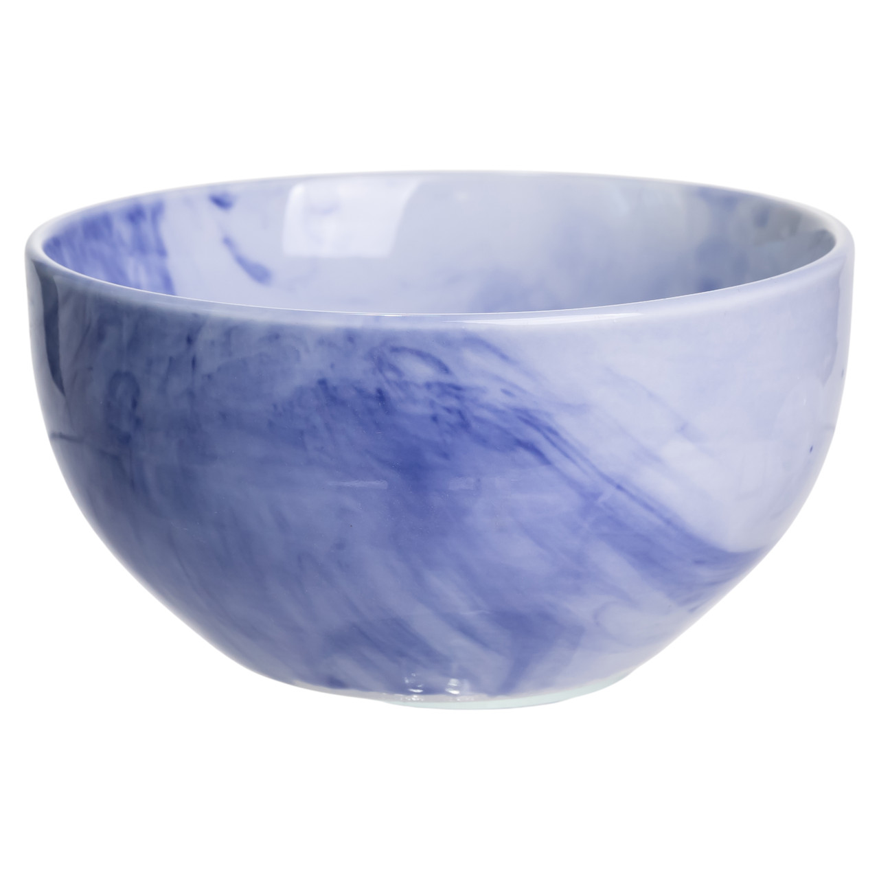 Столовий набір посуду 24 предмети на 6 осіб Marble Clara порцеляновий Синій MD-24-3B