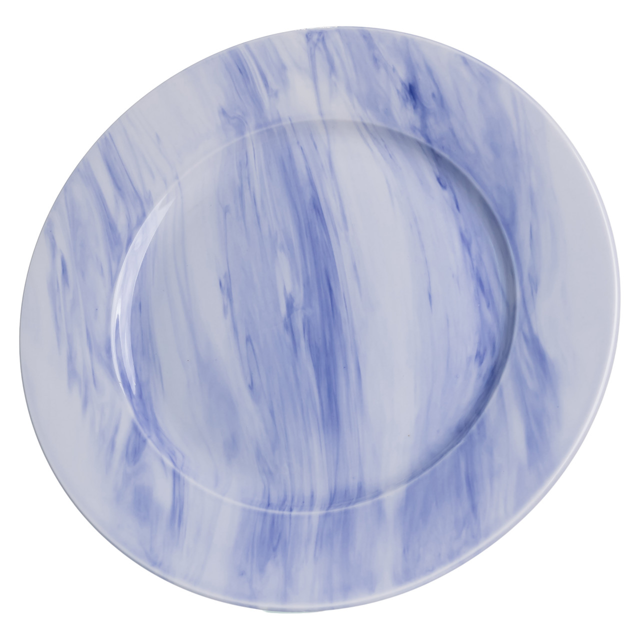 Столовий набір посуду 24 предмети на 6 осіб Marble Clara порцеляновий Синій MD-24-3B