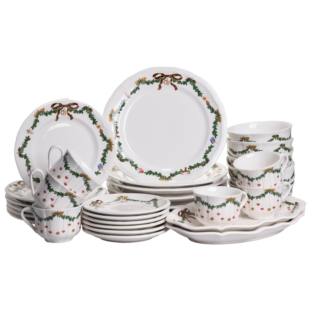 Столовий набір посуду 32 предмети на 6 осіб ROYAL порцеляновий YY78-11A