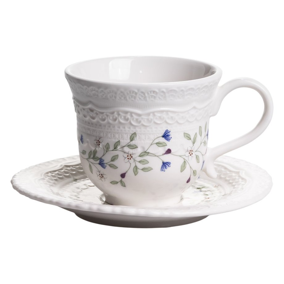 Столовий набір посуду тарілок і чашок 32 предмети на 6 персон Sophie порцеляновий, обідній столовий сервіз тарілок YY78-5A