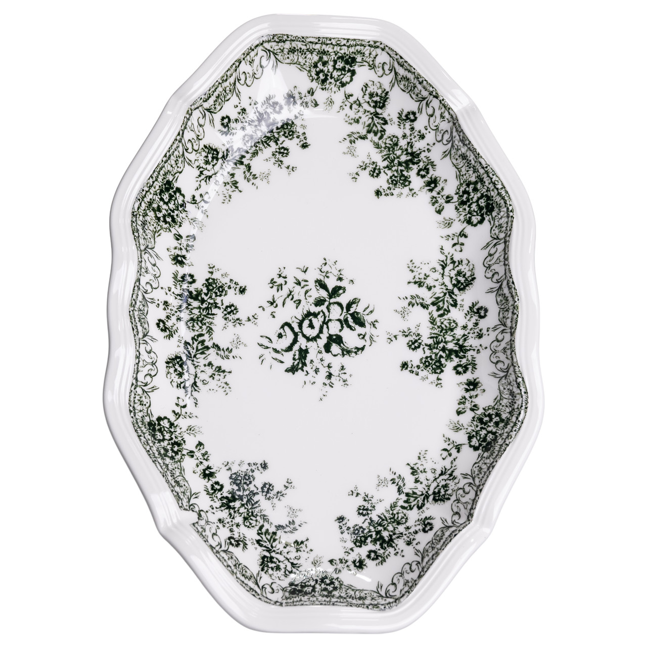 Столовий набір посуду 32 предмети на 6 осіб Vintage Elegant порцеляновий Чорний YY78-7A