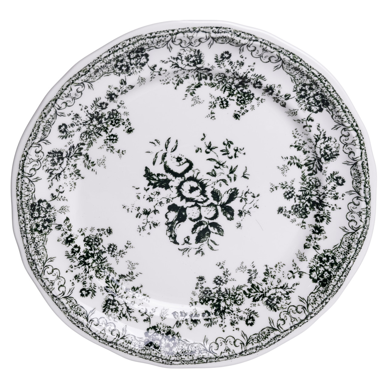 Столовий набір посуду 32 предмети на 6 осіб Vintage Elegant порцеляновий Чорний YY78-7A