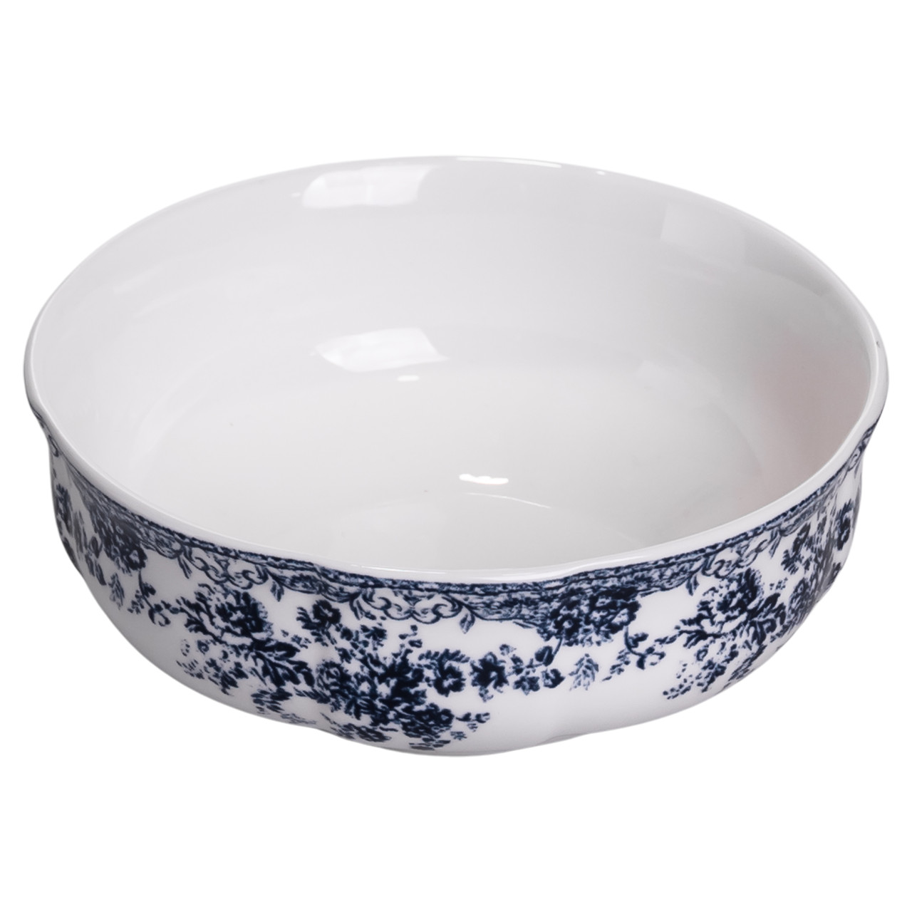 Столовий набір посуду тарілок і чашок 32 предмети на 6 персон Vintage Elegant порцеляновий, обідній столовий сервіз тарілок Синій YY78-6A