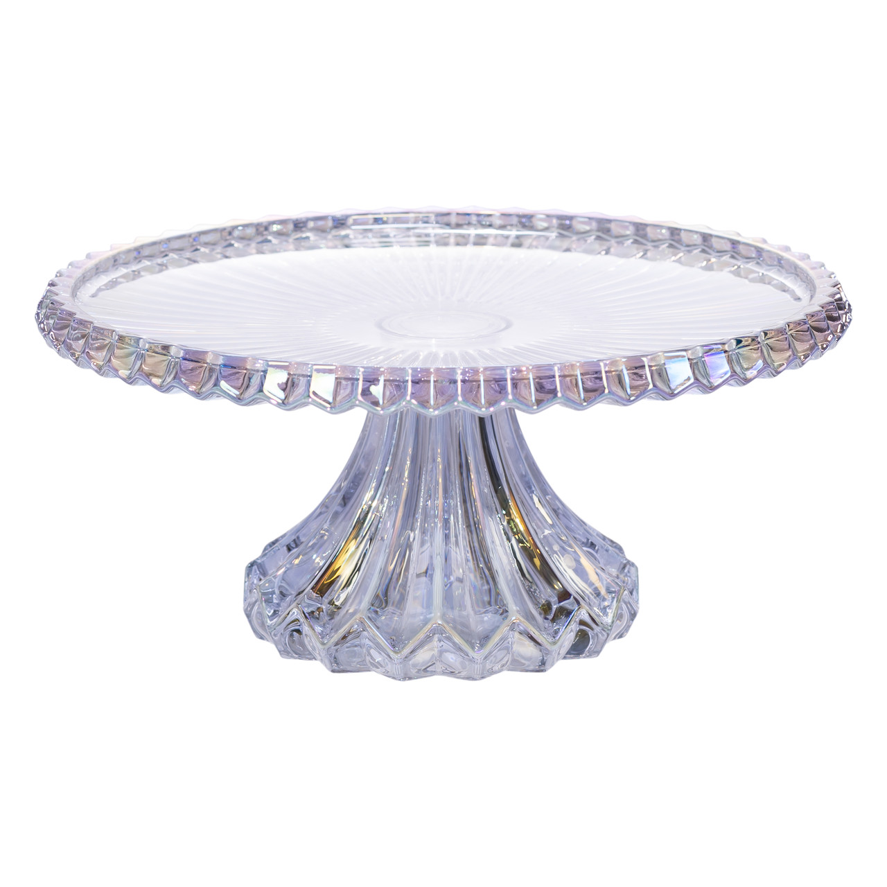 Тортівниця на ніжці Ø26 см скляна кругла HP-19-148