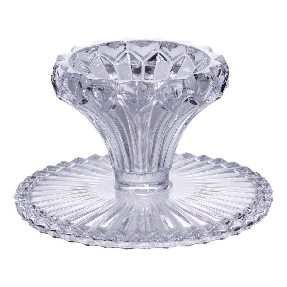 Тортівниця на ніжці Ø26 см скляна підставка для торта, капкейків, тістечок HP-19-138S