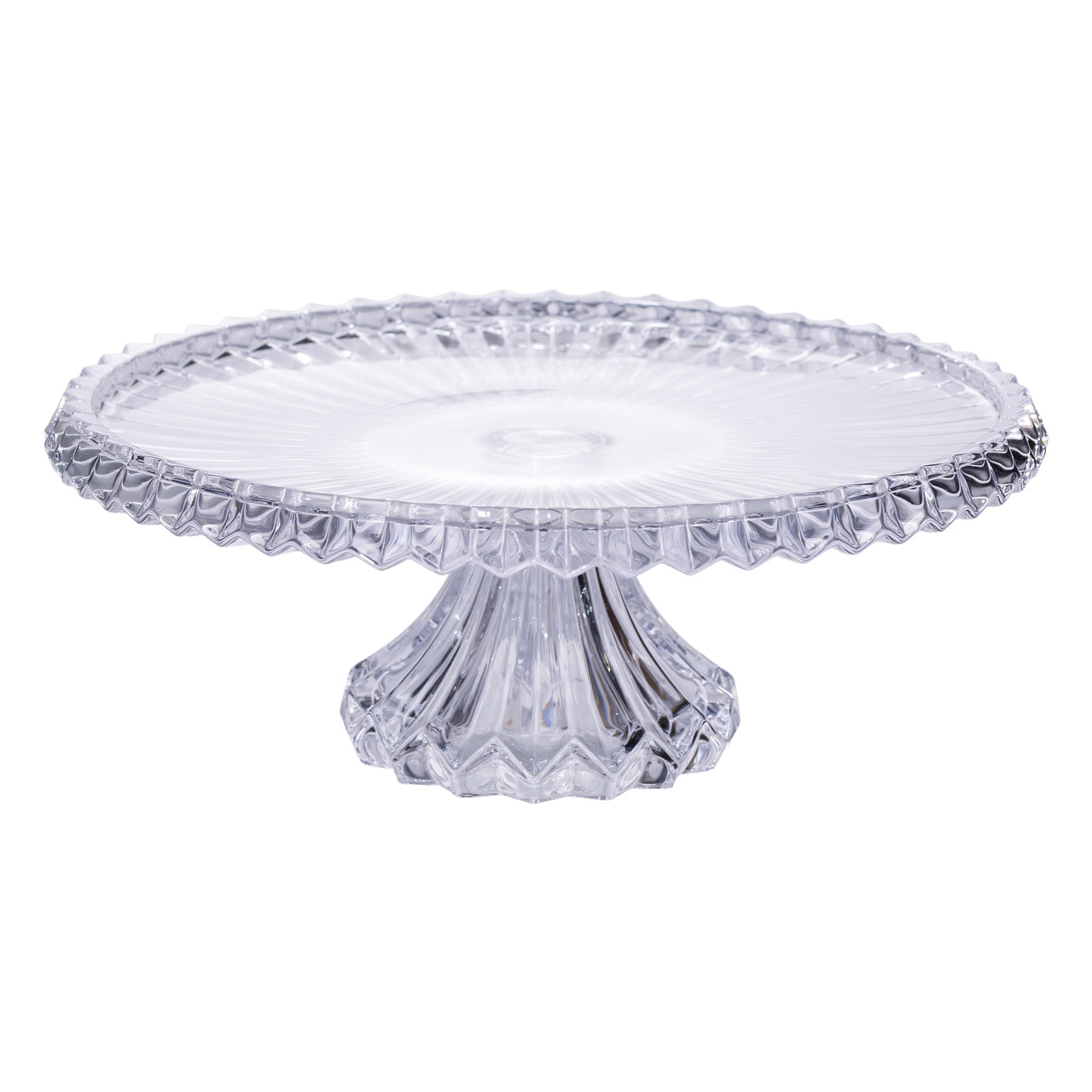 Тортівниця на ніжці Ø32 см скляна підставка для торта, капкейків, тістечок HP-19-138L
