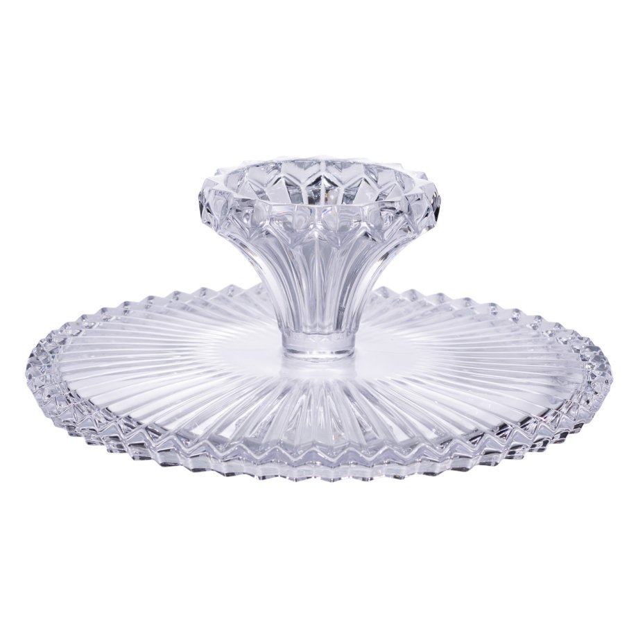 Тортівниця на ніжці Ø32 см скляна підставка для торта, капкейків, тістечок HP-19-138L