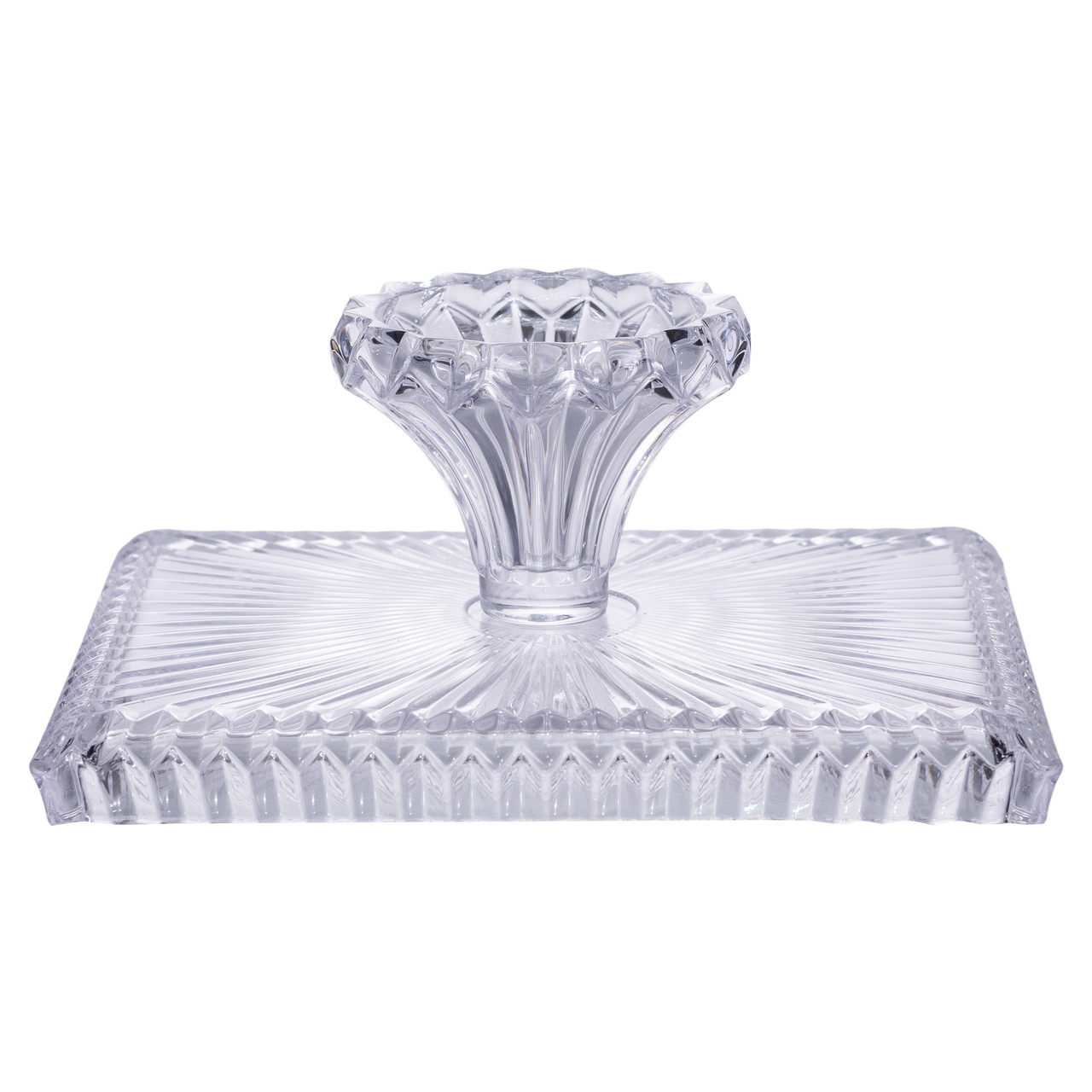 Тортівниця прямокутна на ніжці 30×25×13 (см) скляна HP-19-147