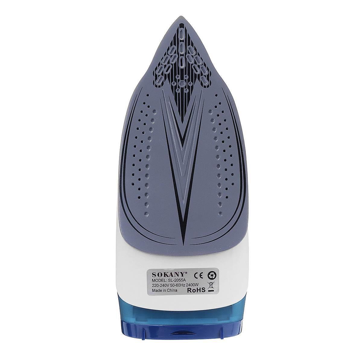 Праска бездротова парова Sokany SK-2055 2400 Вт з підставкою та керамічною підошвою з відпарюванням