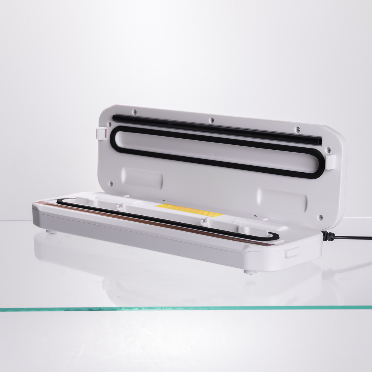 Вакууматор побутовий для сухих та вологих продуктів 400 Вт вакуумний пакувальник 4 режими роботи + 10 пакетів Білий HP-11-17W