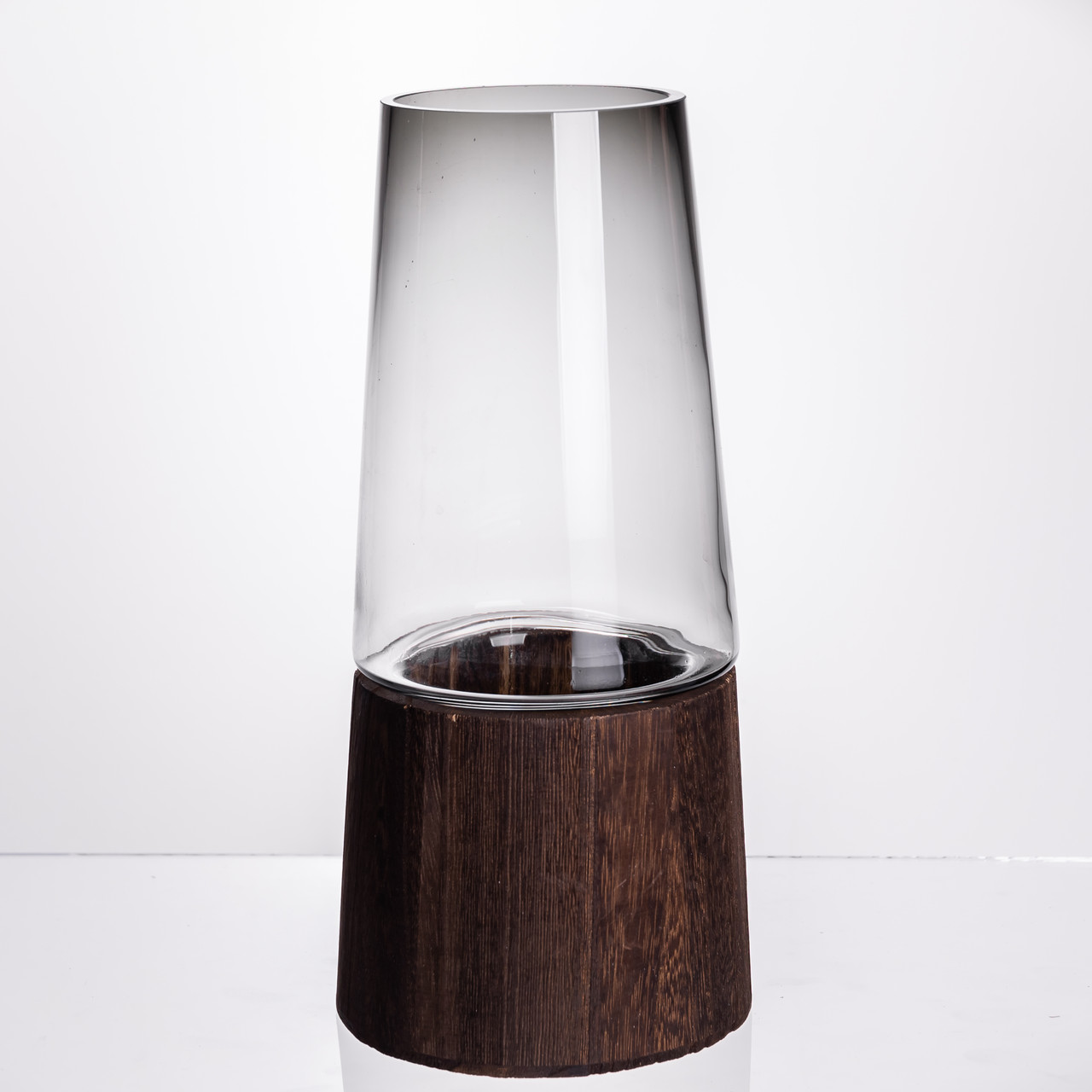 Ваза для квітів кругла скляна 29 (см) декоративна ваза 2 (л) із товстого скла HP-19-161-1