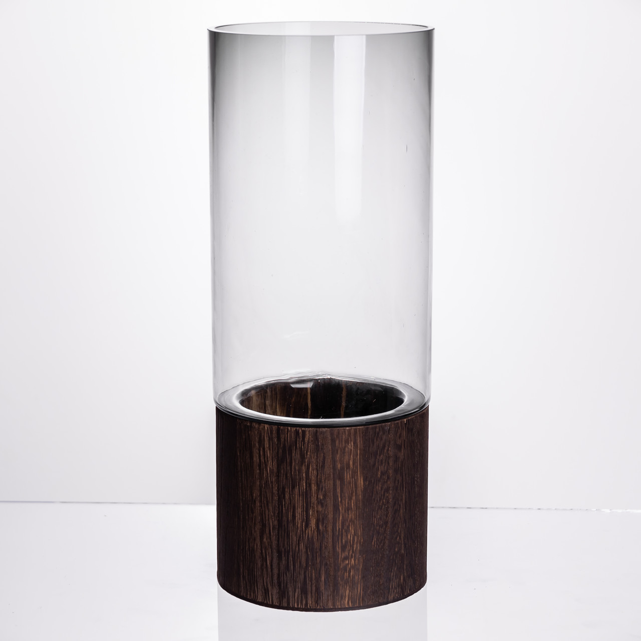 Ваза для квітів кругла скляна 30.5 (см) декоративна ваза 2.5 (л) із товстого скла HP-19-162-1