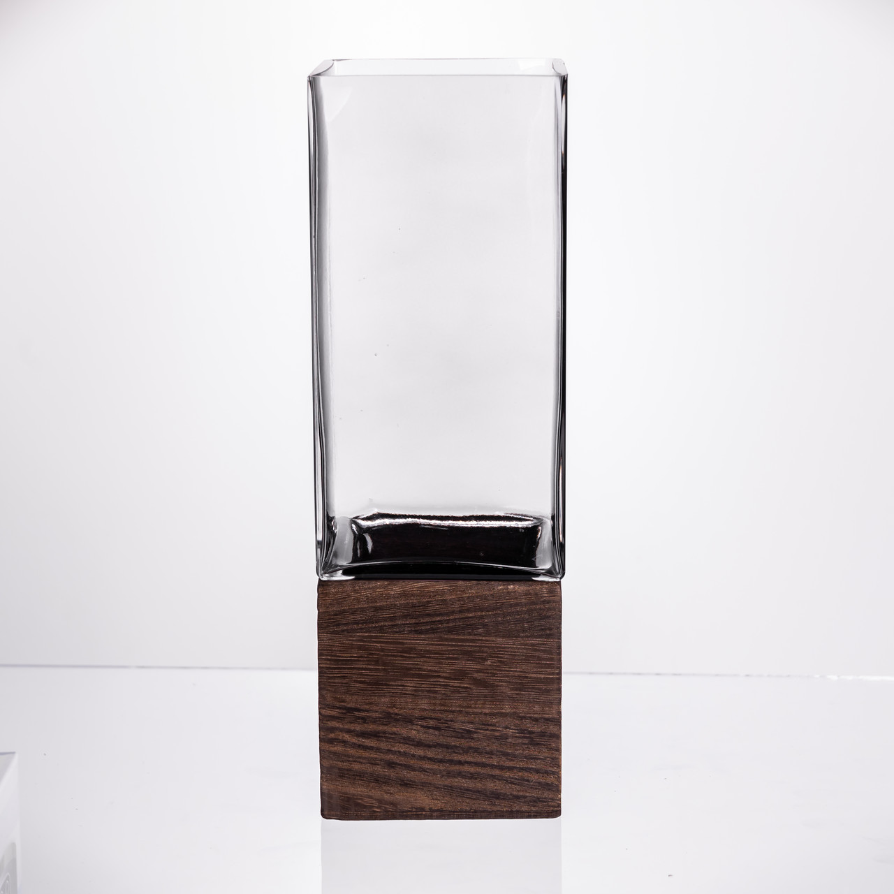 Ваза для квітів квадратна скляна 10×10×30 (см) декоративна HP-19-160-4