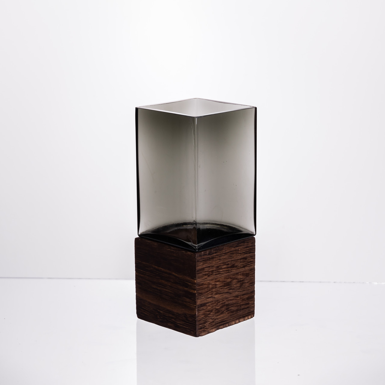 Ваза для квітів квадратна скляна 8×8×20 (см) декоративна HP-19-160-1