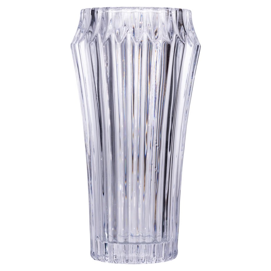 Ваза для квітів зі скла 28.5 (см) декоративна прозора ваза з товстого скла 1.8 (л) HP-19-141-1