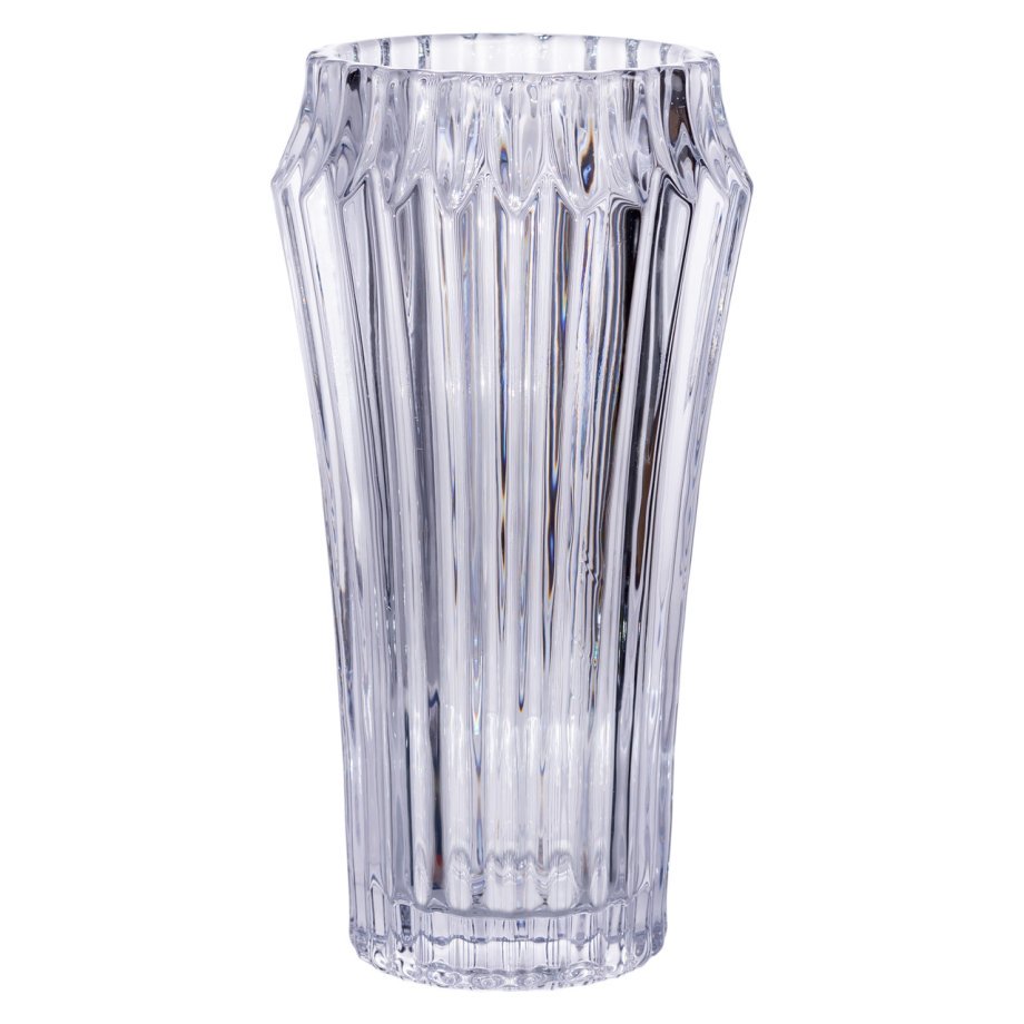 Ваза для квітів зі скла 28.5 (см) декоративна прозора ваза з товстого скла 1.8 (л) HP-19-141-1