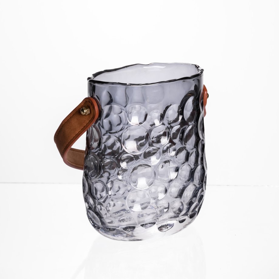 Ваза сумочка з ручкою 11,5×7,5×15 см 800 мл Сірий HP-19-153-2