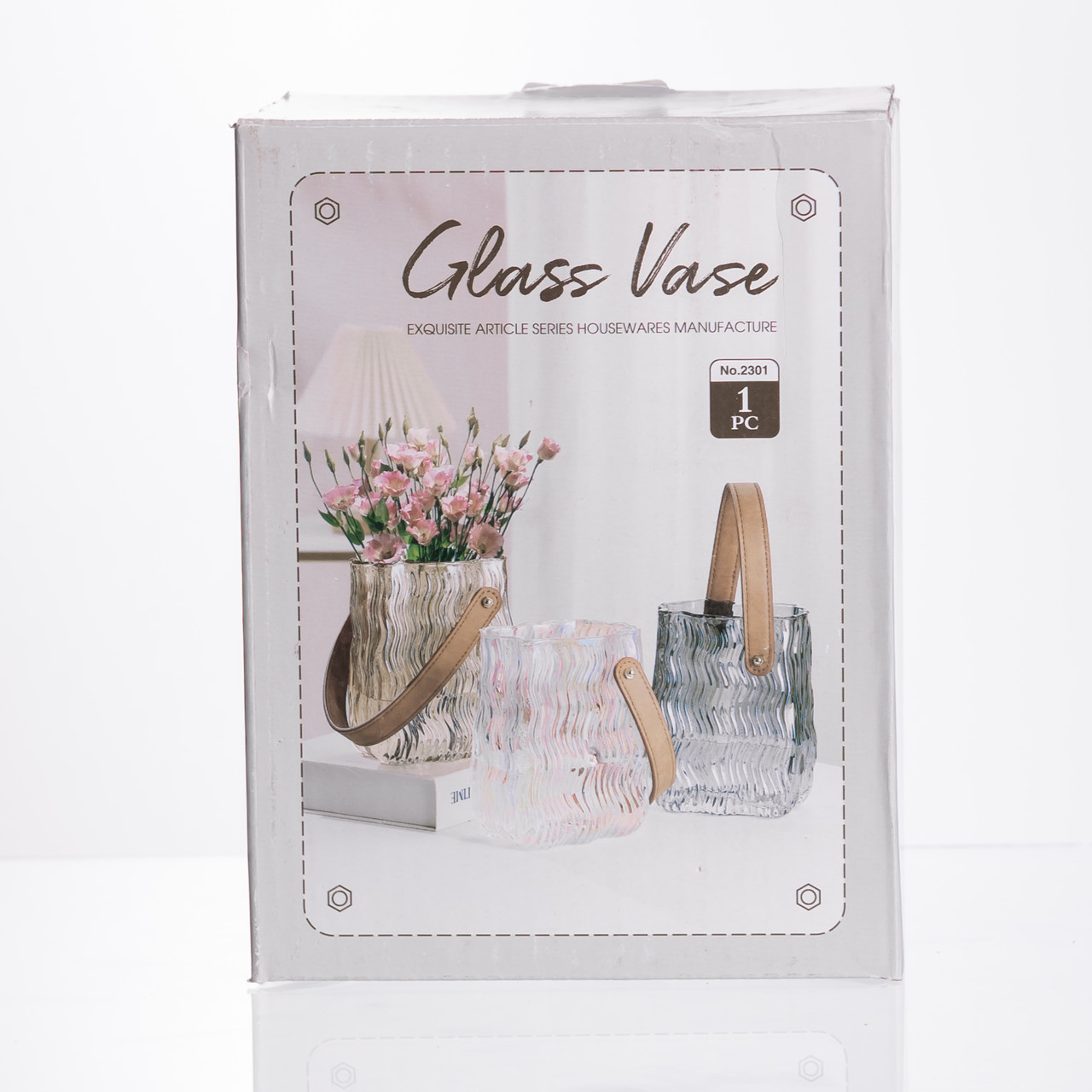 Ваза сумочка з ручкою 12×8.5×16 (см) декоративна Коричневий HP-19-154-1