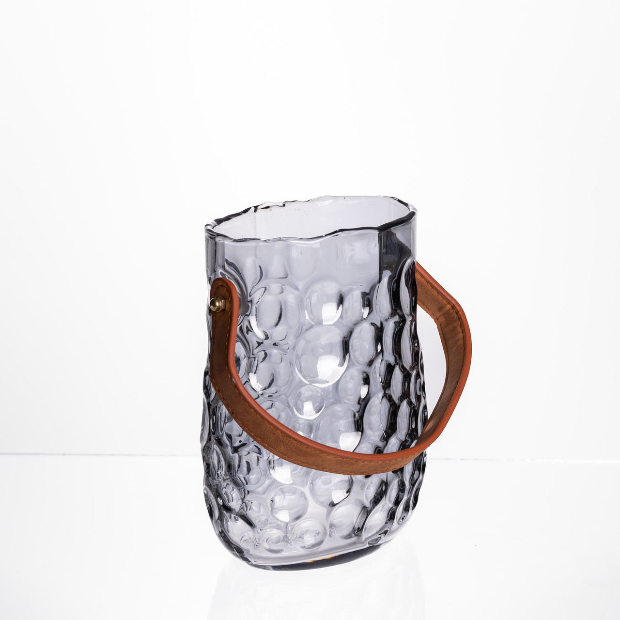 Ваза сумочка з ручкою 13×9.5×18 см декоративна Сірий HP-19-153-5