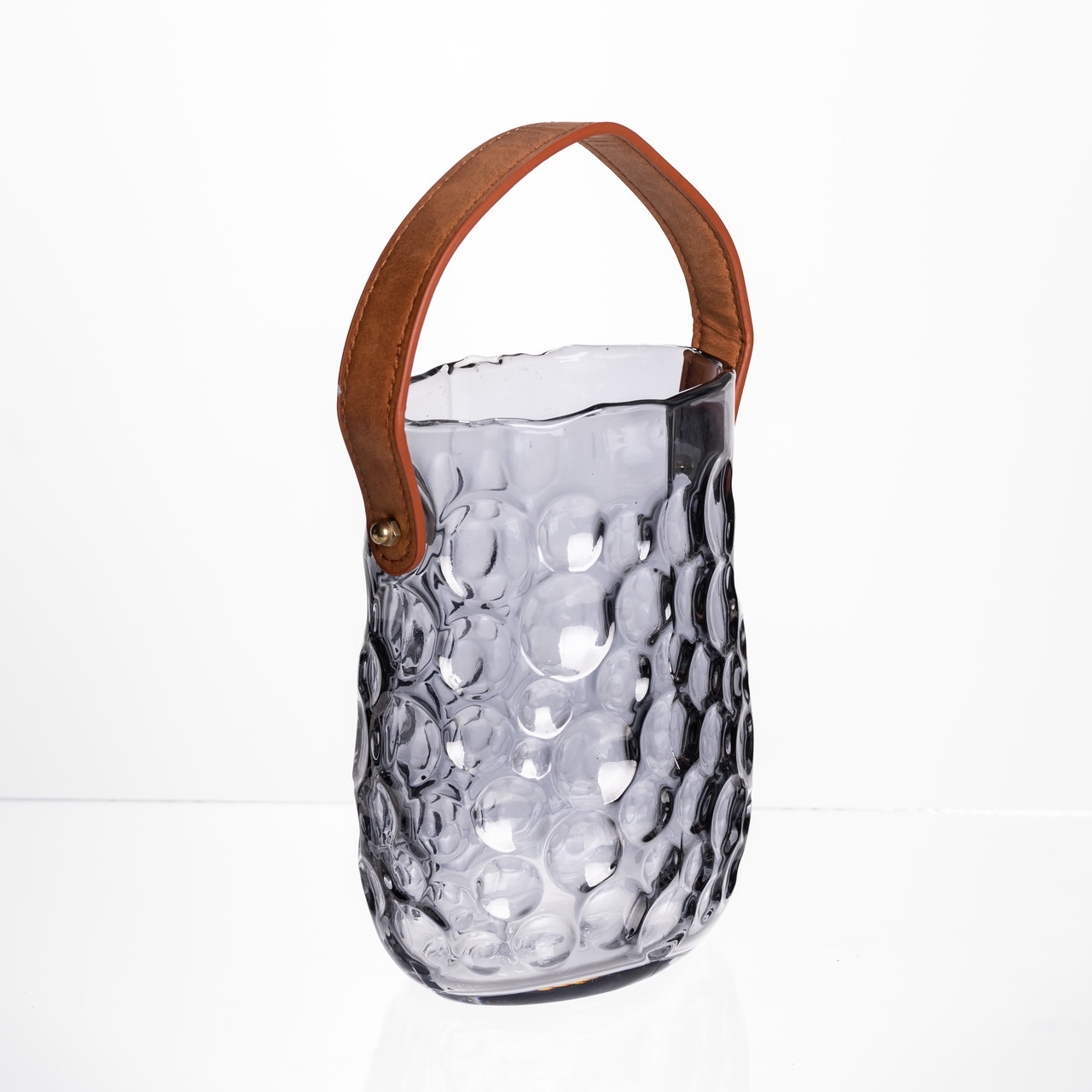 Ваза сумочка з ручкою 13×9.5×18 см декоративна Сірий HP-19-153-5