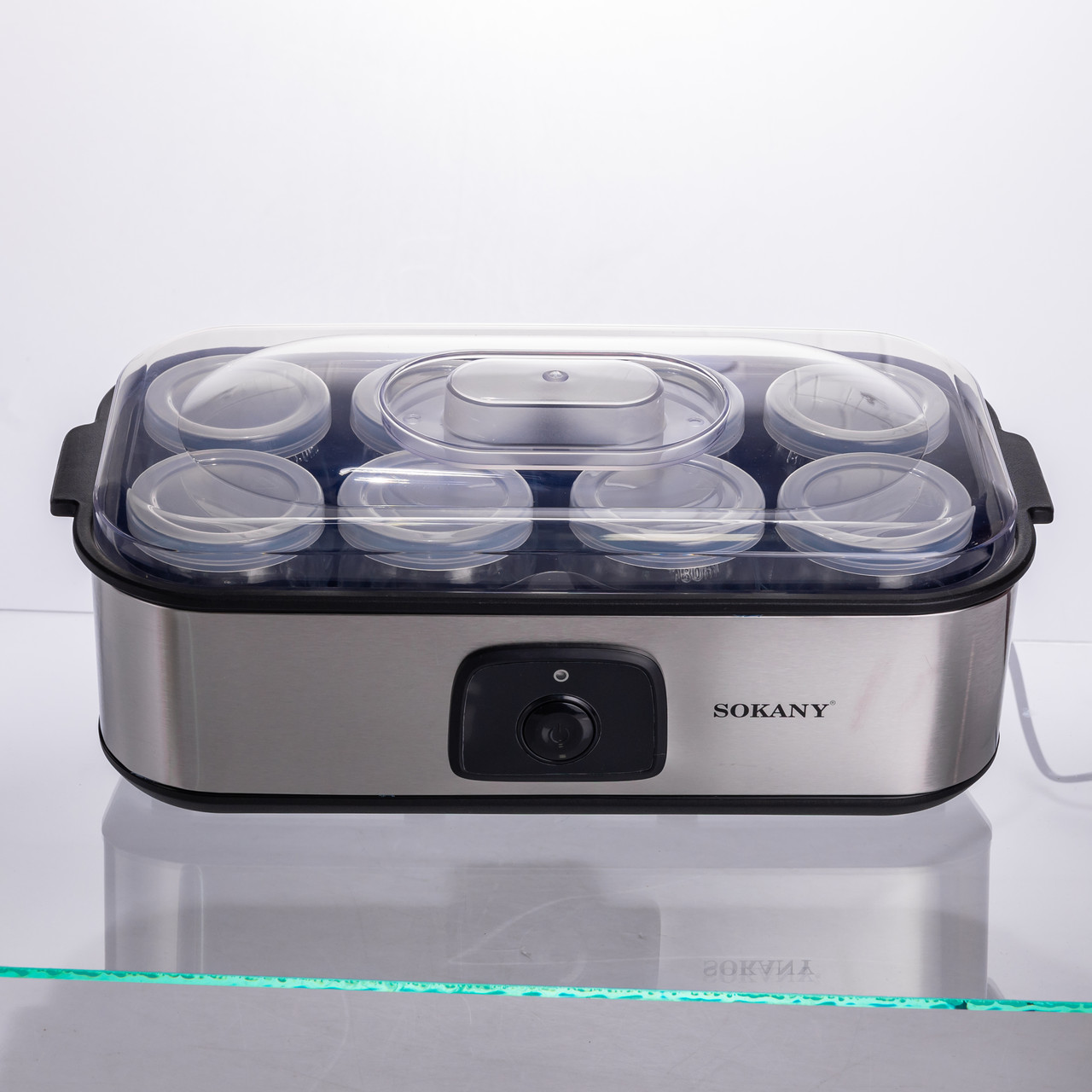 Йогуртниця електрична на 8 баночок по 180 (мл) 20 Вт SK-08109