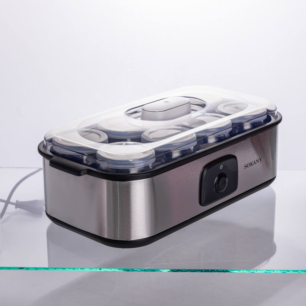 Йогуртниця електрична на 8 баночок по 180 (мл) 20 Вт SK-08109