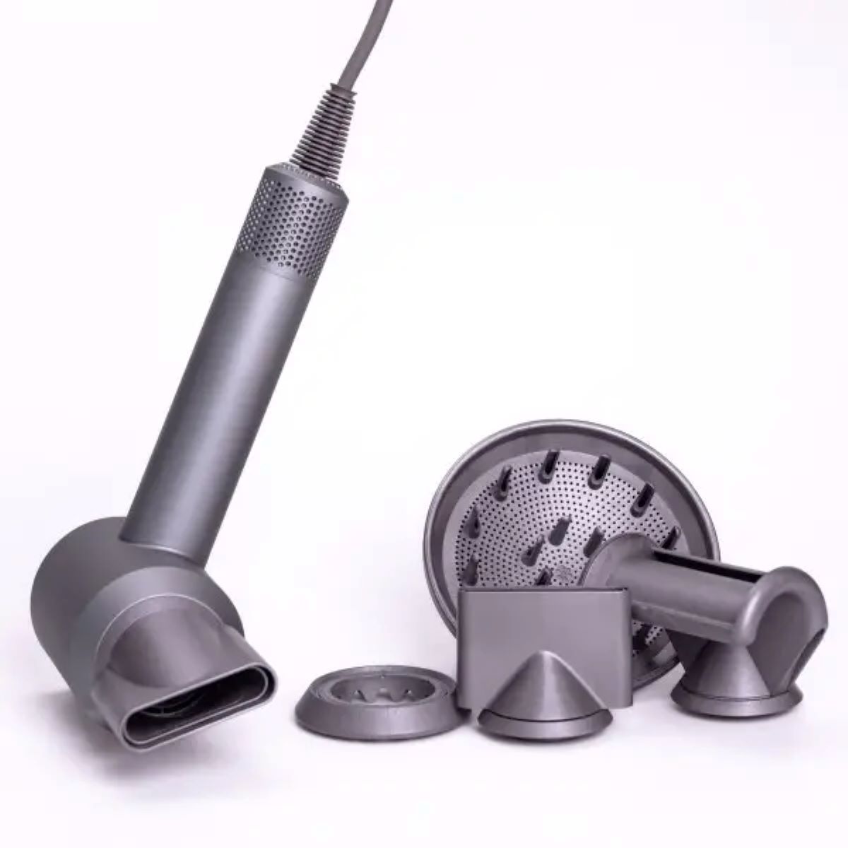 Фен стайлер для волосся 5 в 1 Supersonic Premium 1600 Вт 5 насадок 3 режими швидкості Сірий PH770G