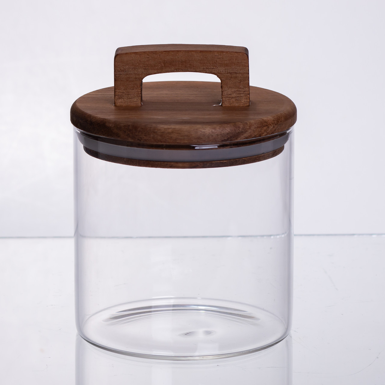 баночка для сипучих продуктів з бамбуковою кришкою 700 мл 64486-64
