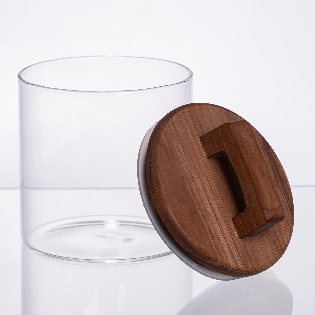 баночка для сипучих продуктів з бамбуковою кришкою 700 мл 64486-64