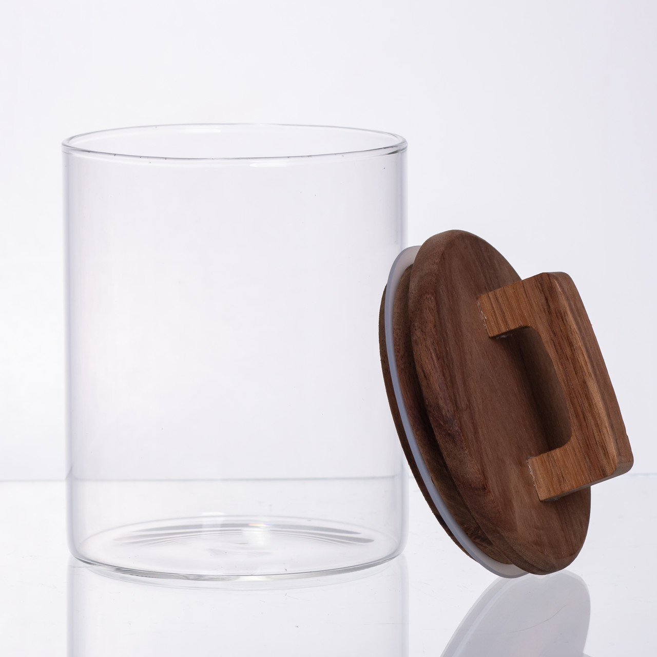 банка для сипучих продуктів з бамбуковою кришкою 800 мл 64486-65