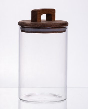 банка для сипучих продуктів з бамбуковою кришкою 900 мл 64486-66