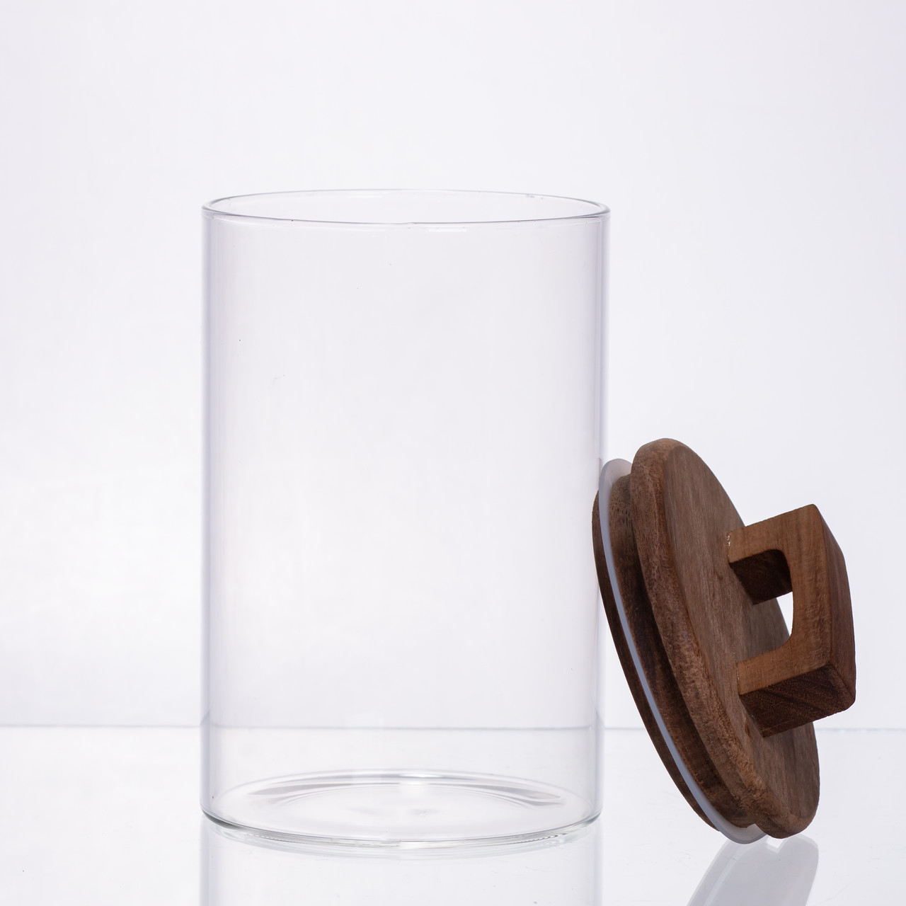 банка для сипучих продуктів з бамбуковою кришкою 900 мл 64486-66