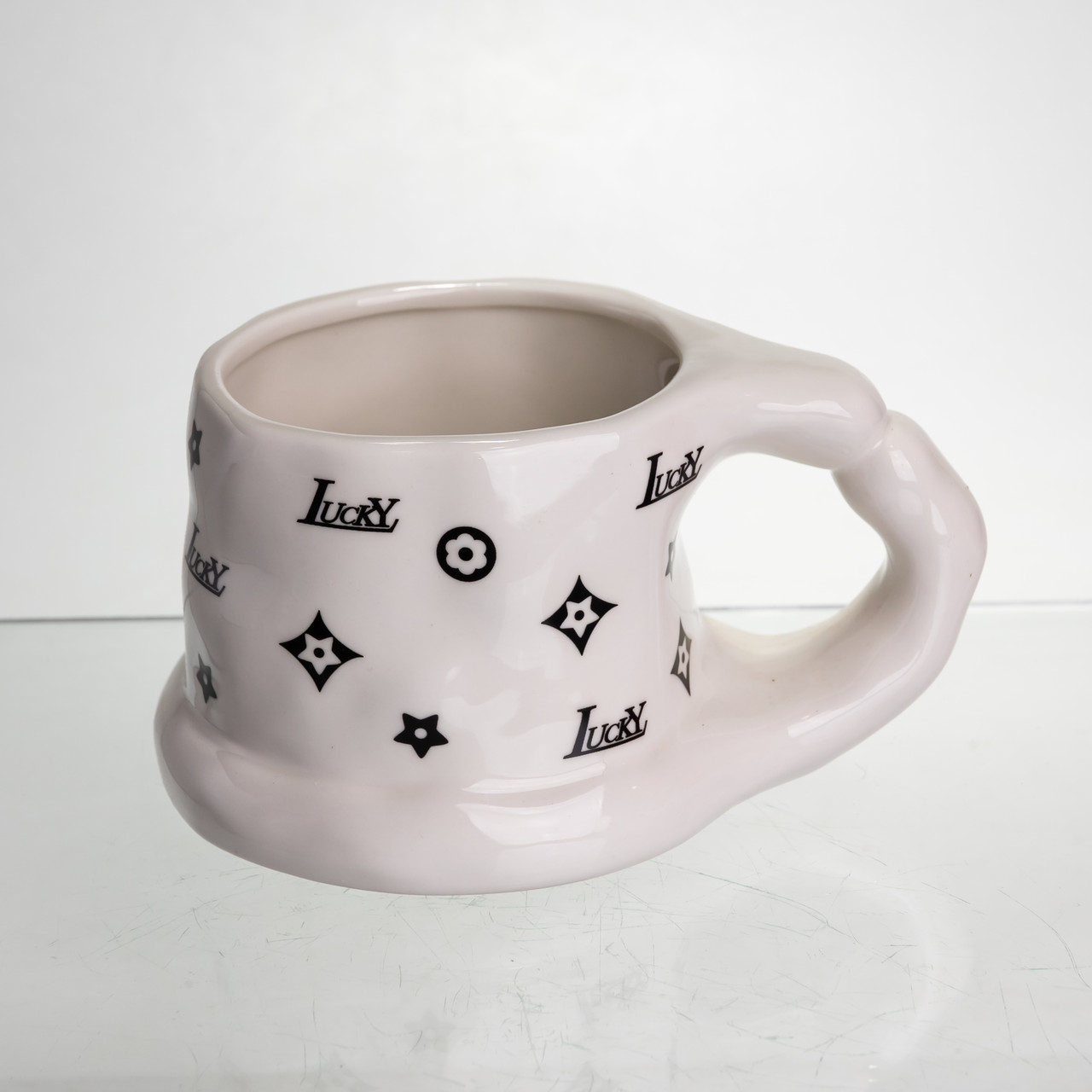 Чашка порцелянова 500 (мл) оригінальна кружка на подарунок чашка для чаю та кави Чорний FM-11A