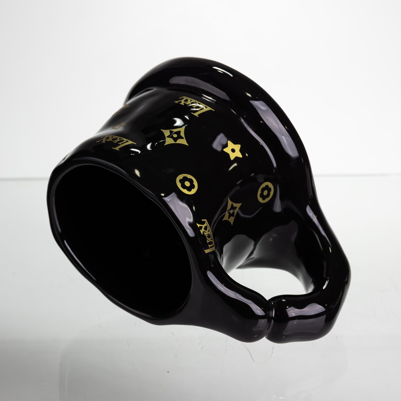 Чашка порцелянова 500 (мл) оригінальна кружка на подарунок чашка для чаю та кави Чорний FM-11B