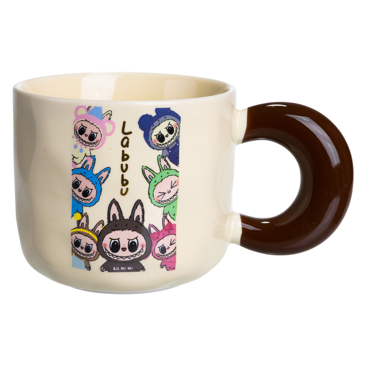 Чашка порцелянова Labubu Brighten Your Day 400 (мл) подарункова кружка прикольна чашка для дітей на подарунок FM-21D